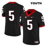 Youth Georgia Bulldogs NCAA #5 Julian Rochester Nike Stitched Black Legend Authentic No Name College Football Jersey JVT2554BN